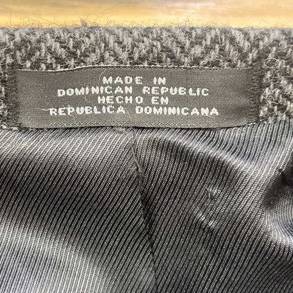 Vintage Barrington Herringbone Tweed Wool Sport Coat Jacket 44L Two Button Gray - Picture 6 of 16